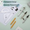 image:imageMr Pen Geometry Set 13 pcs Compass for Geometry Compass  Geometry Kit Set with Shatterproof Storage Box Math Compass Black color