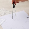image:imageMr Pen Geometry Set 13 pcs Compass for Geometry Compass  Geometry Kit Set with Shatterproof Storage Box Math Compass Black color