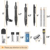 image:imageMr Pen Geometry Set 15 Piece Set with 6 Inch Swing Arm Protractor  IncludesMetal Divider Set Squares Ruler Compasses for Math for Drafting amp School SuppliesBlack