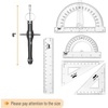 image:imageMr Pen Geometry Set 15 Piece Set with 6 Inch Swing Arm Protractor  IncludesMetal Divider Set Squares Ruler Compasses for Math for Drafting amp School SuppliesBlack