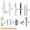 image:imageMr Pen Geometry Set 15 Piece Set with 6 Inch Swing Arm Protractor  IncludesMetal Divider Set Squares Ruler Compasses for Math for Drafting amp School SuppliesGreen
