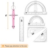 image:imageMr Pen Geometry Set 15 Piece Set with 6 Inch Swing Arm Protractor  IncludesMetal Divider Set Squares Ruler Compasses for Math for Drafting amp School SuppliesPink
