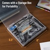 image:imageMr Pen Geometry Set 15 Piece Set with 6 Inch Swing Arm Protractor  IncludesMetal Divider Set Squares Ruler Compasses for Math for Drafting amp School SuppliesBlack