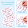 image:imageMr Pen Glitter Letter Stickers 1 Inch 8 Sheets 576 pcs Pink  Self Adhesive Glitter Letters and Numbers Vinyl Alphabet Stickers