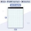 image:imageMr Pen Graph Paper Pad 85x11 Inches 2x2 2 Squares per Inch  55 Sheets Ideal for Math Graphing and Sketching 12 Inch Grid Paper for Students Engineers ArtistsWhite