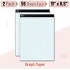 image:imageMr Pen Graph Paper Pad 85x11 Inches 2x2 2 Squares per Inch  55 Sheets Ideal for Math Graphing and Sketching 12 Inch Grid Paper for Students Engineers ArtistsWhite