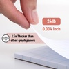 image:imageMr Pen Graph Paper pads 85 x 11 Inches 2 Pack 55 SheetsPack  2x2 2 Squares Per Inch Blueprint Grid Paper Pads 85 x 11 Math Notebook