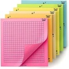 image:imageMr Pen Graph Sticky Notes 3x3 Inch 6 Pads 50 SheetsPad 300 Sheets  6 Grid Designs Bright Colors Square Graph Paper Notes Grid Sticky Note Pads for Math Study Journals PlannersBright