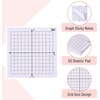 image:imageMr Pen Graph Sticky Notes 3x3 Inch 6 Pads 50 SheetsPad 300 Sheets  6 Grid Designs Bright Colors Square Graph Paper Notes Grid Sticky Note Pads for Math Study Journals PlannersWhite