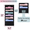 image:imageMr Pen Hanging Wall File Organizer 12 Pockets Pink  3 Overdoor Hangers Included Over The Door File Organizer Hanging Folder OrganizerBlack 2 Pack