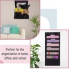 image:imageMr Pen Hanging Wall File Organizer 12 Pockets Pink  3 Overdoor Hangers Included Over The Door File Organizer Hanging Folder OrganizerBlack 2 Pack