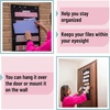 image:imageMr Pen Hanging Wall File Organizer 12 Pockets Pink  3 Overdoor Hangers Included Over The Door File Organizer Hanging Folder OrganizerBlack 2 Pack