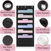 image:imageMr Pen Hanging Wall File Organizer 12 Pockets Pink  3 Overdoor Hangers Included Over The Door File Organizer Hanging Folder OrganizerBlack