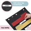 image:imageMr Pen Hanging Wall File Organizer 12 Pockets Pink  3 Overdoor Hangers Included Over The Door File Organizer Hanging Folder OrganizerBlack