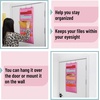 image:imageMr Pen Hanging Wall File Organizer 12 Pockets Pink  3 Overdoor Hangers Included Over The Door File Organizer Hanging Folder OrganizerPink