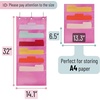 image:imageMr Pen Hanging Wall File Organizer 12 Pockets Pink  3 Overdoor Hangers Included Over The Door File Organizer Hanging Folder OrganizerPink