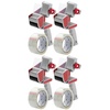 image:imageMr Pen Heavy Duty Packing Tape Dispenser Gun 2 Inch  4 Pack with 4 Clear Tape Rolls Handheld Tape Gun for Moving Shipping Sealing Boxes amp PackagingRed