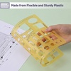 image:imageMr Pen House Plan 3 pcs Interior Design and Furniture Templates  Clear Flexible Plastic Drafting Tools Ruler Shapes for Architecture 14 Inch Scale Kitchen Bath Bedroom OfficeOrange