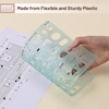 image:imageMr Pen House Plan 3 pcs Interior Design and Furniture Templates  Clear Flexible Plastic Drafting Tools Ruler Shapes for Architecture 14 Inch Scale Kitchen Bath Bedroom OfficeGreen