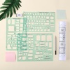 image:imageMr Pen House Plan 3 pcs Interior Design and Furniture Templates  Clear Flexible Plastic Drafting Tools Ruler Shapes for Architecture 14 Inch Scale Kitchen Bath Bedroom OfficeGreen