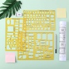 image:imageMr Pen House Plan 3 pcs Interior Design and Furniture Templates  Clear Flexible Plastic Drafting Tools Ruler Shapes for Architecture 14 Inch Scale Kitchen Bath Bedroom OfficeOrange
