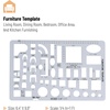 image:imageMr Pen House Plan 3 pcs Interior Design and Furniture Templates  Clear Flexible Plastic Drafting Tools Ruler Shapes for Architecture 14 Inch Scale Kitchen Bath Bedroom OfficeClear