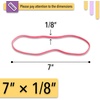 image:imageMr Pen Large Rubber Bands 7 Inch 100 Pack  Heavy Duty Rubber Band for File Folders Trash Can Office SuppliesBlue  Red  Yellow and Purple