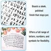 image:imageMr Pen Letter Stickers 1 Inch 8 Sheets 576 pcs Black  Self Adhesive Letters and Numbers Vinyl Alphabet Stickers