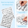 image:imageMr Pen Letter Stickers 1 Inch 8 Sheets 576 pcs Black  Self Adhesive Letters and Numbers Vinyl Alphabet Stickers