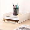 image:imageMr Pen Letter Tray Desk Organizer Plastic 2 Pack  White File Organizer for Desk Paper Organizer for Desk Paper Holder for Desk White Desk Organizer Paper Tray Organizer