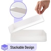 image:imageMr Pen Letter Tray Desk Organizer Plastic 2 Pack  White File Organizer for Desk Paper Organizer for Desk Paper Holder for Desk White Desk Organizer Paper Tray Organizer
