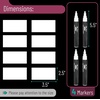 image:imageMr Pen Liquid Chalk Marker Pen 4 Pack 8x Labels  White NonToxic Odorless Chalk Markers Dual Reversible Chisel amp Bullet Tip Ideal for NonPorous ChalkboardsOne Size  Dual Tip