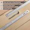 image:imageMr Pen Machinist Ruler 4 Pack 6 8 12 14 Inch  Stainless Steel Metric amp Imperial Precision Measuring Tool 164 132 05 mm Graduation for Engineering Carpentry6 inch  2 Pack 1101100 Graduation
