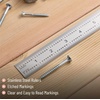 image:imageMr Pen Machinist Ruler 4 Pack 6 8 12 14 Inch  Stainless Steel Metric amp Imperial Precision Measuring Tool 164 132 05 mm Graduation for Engineering Carpentry12 inch