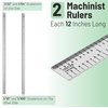 image:imageMr Pen Machinist Ruler 4 Pack 6 8 12 14 Inch  Stainless Steel Metric amp Imperial Precision Measuring Tool 164 132 05 mm Graduation for Engineering Carpentry12 inch  2 Pack