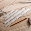 image:imageMr Pen Machinist Ruler 4 Pack 6 8 12 14 Inch  Stainless Steel Metric amp Imperial Precision Measuring Tool 164 132 05 mm Graduation for Engineering Carpentry6  8  12  14 inch
