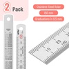 image:imageMr Pen Machinist Ruler 4 Pack 6 8 12 14 Inch  Stainless Steel Metric amp Imperial Precision Measuring Tool 164 132 05 mm Graduation for Engineering Carpentry150 mm  2 Pack