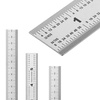 image:imageMr Pen Machinist Ruler 4 Pack 6 8 12 14 Inch  Stainless Steel Metric amp Imperial Precision Measuring Tool 164 132 05 mm Graduation for Engineering Carpentry6 inch  3 Pack
