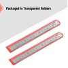 image:imageMr Pen Machinist Ruler 4 Pack 6 8 12 14 Inch  Stainless Steel Metric amp Imperial Precision Measuring Tool 164 132 05 mm Graduation for Engineering Carpentry150 mm  2 Pack