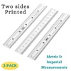 image:imageMr Pen Machinist Ruler 4 Pack 6 8 12 14 Inch  Stainless Steel Metric amp Imperial Precision Measuring Tool 164 132 05 mm Graduation for Engineering Carpentry6 inch  3 Pack