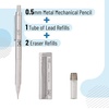 image:imageMr Pen Mechanical Pencil 05mm Metal Body Ideal for Writing and Drawing Includes Eraser