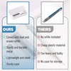 image:imageMr Pen Mechanical Pencil 05mm Metal Body Ideal for Writing and Drawing Includes Eraser