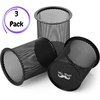 image:imageMr Pen Mesh Pen Holder 3pcs Pen Holder Pencil Cup Holder  Black Pen Holder Pen Cups Metal Pencil Holder Black Mesh Pencil Holder Pen Holder for Desk Pen Organizer for Desk