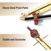image:imageMr Pen Metal Geometry Compass CenterWheel Design  Precision Drafting Compass with Pencil for School amp Technical Drawing Draws Circles up to 11 Inches DiameterGold