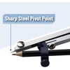 image:imageMr Pen Metal Geometry Compass CenterWheel Design  Precision Drafting Compass with Pencil for School amp Technical Drawing Draws Circles up to 11 Inches DiameterSilver