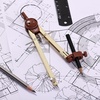 image:imageMr Pen Metal Geometry Compass CenterWheel Design  Precision Drafting Compass with Pencil for School amp Technical Drawing Draws Circles up to 11 Inches DiameterGold