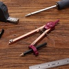 image:imageMr Pen Metal Geometry Compass CenterWheel Design  Precision Drafting Compass with Pencil for School amp Technical Drawing Draws Circles up to 11 Inches DiameterRose Gold