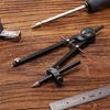 image:imageMr Pen Metal Geometry Compass CenterWheel Design  Precision Drafting Compass with Pencil for School amp Technical Drawing Draws Circles up to 11 Inches DiameterBlack