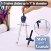 image:imageMr Pen Metal Geometry Compass CenterWheel Design  Precision Drafting Compass with Pencil for School amp Technical Drawing Draws Circles up to 11 Inches DiameterSilver