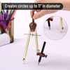 image:imageMr Pen Metal Geometry Compass CenterWheel Design  Precision Drafting Compass with Pencil for School amp Technical Drawing Draws Circles up to 11 Inches DiameterGold